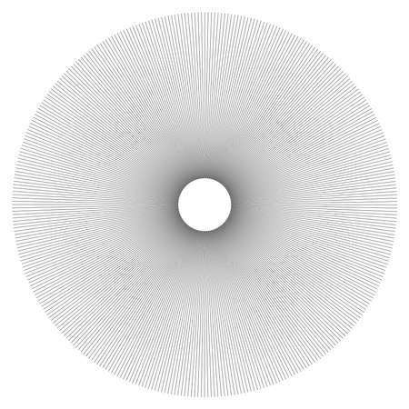 Black and white sun-burst, star-burst element.のイラスト素材