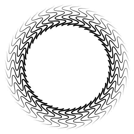 Spiral, swirl, twirl element. Cyclic whirlpool, whirlwind contortion design - Stock vector illustration, Clip art graphicsのイラスト素材