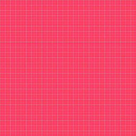 Repetitive checkered squares grid, mesh. Graph, plotting, coordinate paper pattern, texture vector illustration. Grate, grating, trellis, lattice seamlessly repeatable pattern.のイラスト素材