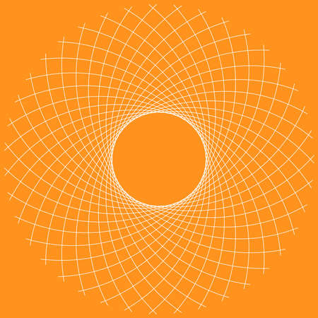 Outline, contour lotus mandala, motif icon, symbol - Stock vector illustration, Clip-art graphicsのイラスト素材