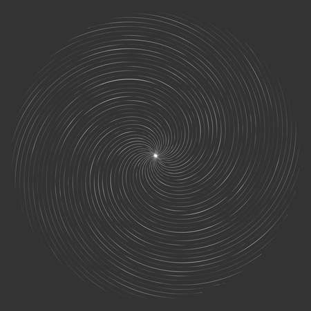 Spiral, swirl, twirl element. Cyclic whirlpool, whirlwind contortion design - Stock vector illustration, Clip art graphicsのイラスト素材