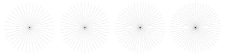 Beams, rays, starburst, sunburst element illustration Clip art graphicsのイラスト素材
