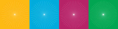 Beams, rays, starburst, sunburst element illustration Clip art graphicsのイラスト素材
