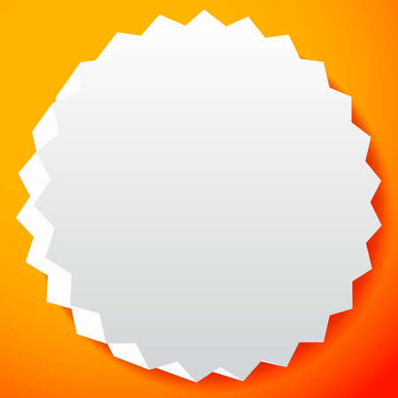 Blank, empty starburst, sunburst, price flash button, badge, and pin shape design element - Stock vector illustration, Graphics clip artのイラスト素材