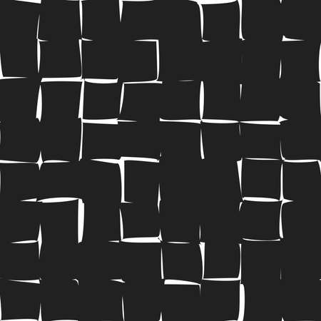 Repetitive geometric black and white pattern, background, texture - Stock vector illustration, Clip-art graphicsのイラスト素材