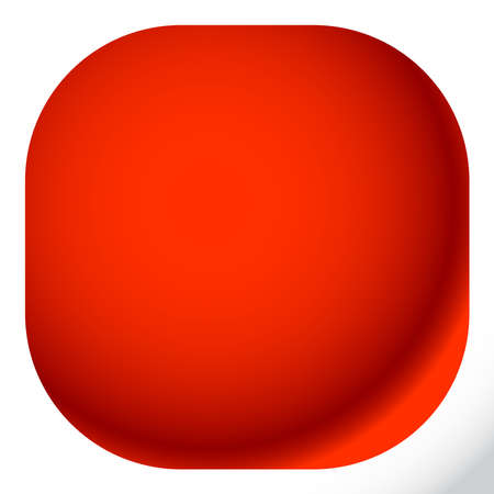 Blank, empty rounded square button, badge, and pin shape design element. - Stock vector illustration, Clip art graphicsのイラスト素材