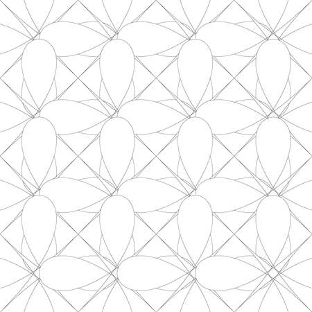 Repetitive geometric black and white pattern, background, texture - Stock vector illustration, Clip-art graphicsのイラスト素材