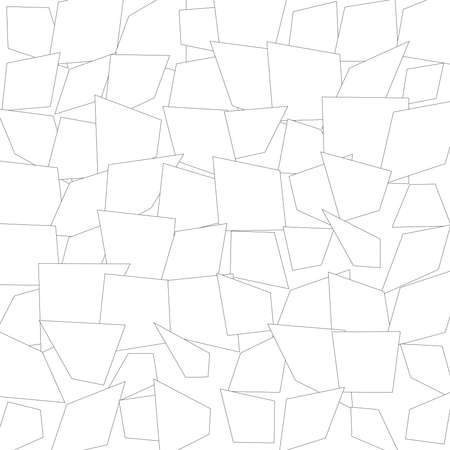 Repetitive geometric black and white pattern, background, texture - Stock vector illustration, Clip-art graphicsのイラスト素材