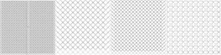 Repetitive geometric black and white pattern illustration, Clip-art graphicsのイラスト素材