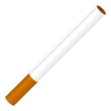 3D cigarette, tobacco icon, shape - Stock vector illustration, Clip art graphicsのイラスト素材