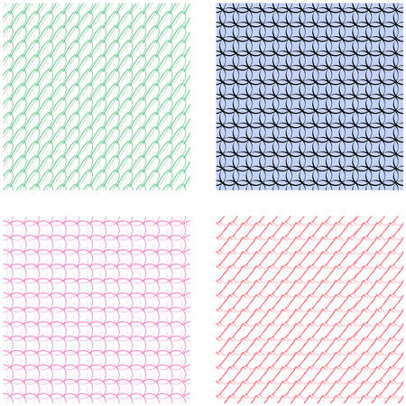 Seamlessly repeatable shapes pattern, background, and texture - Stock vector illustration, Clip art graphicsのイラスト素材