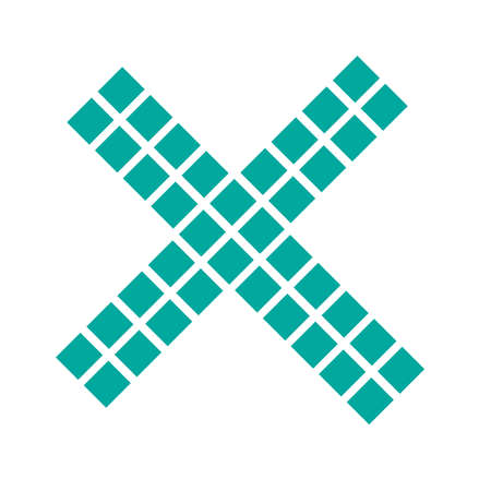 Cross sign, symbol. Letter X Graphics - Stock vector illustration, Graphics clip artのイラスト素材