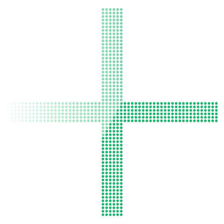 Cross (plus sign, symbol) for healthcare or generic usage - Stock vector illustration, Graphics clip artのイラスト素材