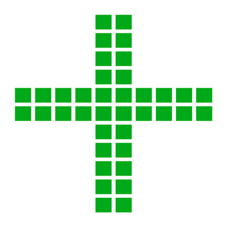 Cross (plus sign, symbol) for healthcare or generic usage - Stock vector illustration, Graphics clip artのイラスト素材