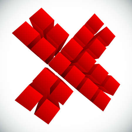 Cross sign, symbol. Letter X Graphics - Stock vector illustration, Graphics clip artのイラスト素材