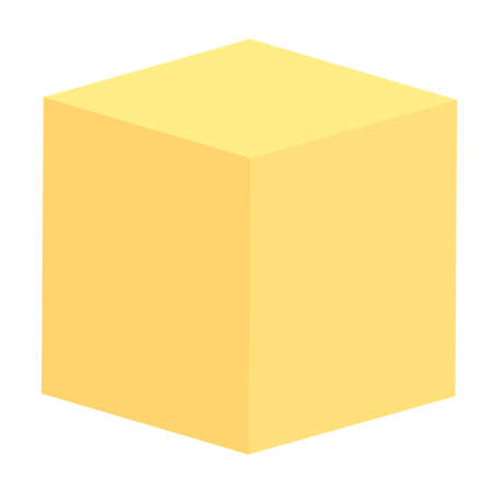 Box, package, cargo, delivery concept icon. 3D cube isolated on white. Stock, product, crate concept illustrationのイラスト素材