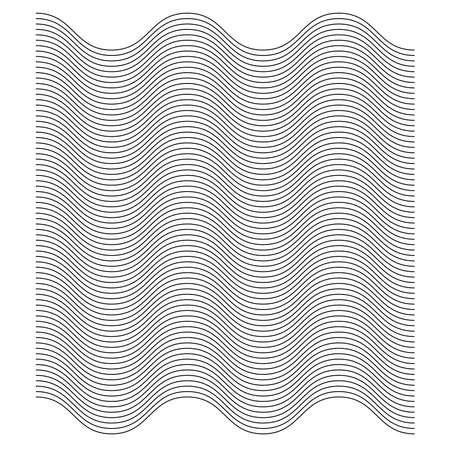 Wavy, zig-zag, crisscross, waving lines geometrical element. vector - Stock vector illustration, Graphics clip artのイラスト素材