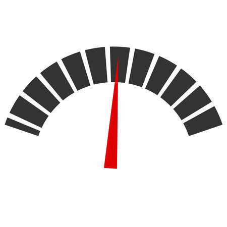Dial, meter gauge vector illustration. Measurement, level, performance concept - Stock vector illustration, Clip art graphicsのイラスト素材