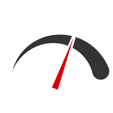 Dial, meter gauge vector illustration. Measurement, level, performance concept - Stock vector...