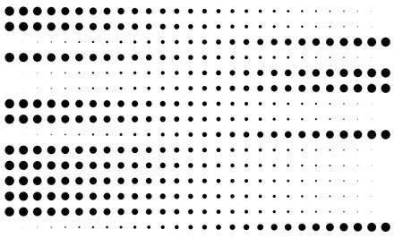 Dot, circles, dotted lines abstract design element. Stipple, stippling and speckles abstract geometric effect illustrationのイラスト素材
