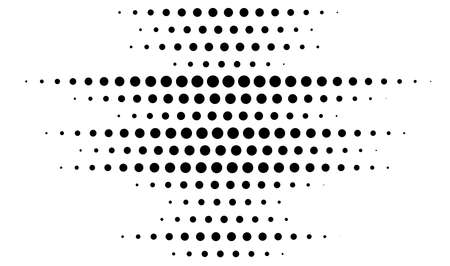 Dot, circles, dotted lines abstract design element. Stipple, stippling and speckles abstract geometric effect illustrationのイラスト素材