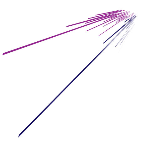 Radial lines in perspective. Comic FX dynamic lines. Firework, 3D vanishing lines - Stock vector illustration, Clip art graphicsのイラスト素材