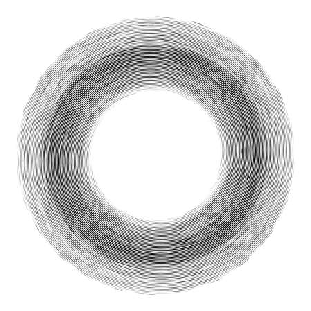 Abstract geometric spiral, swirl, twirl. Volute, helix convolution, contortion effect vector - Stock vector illustration, Graphics clip artのイラスト素材