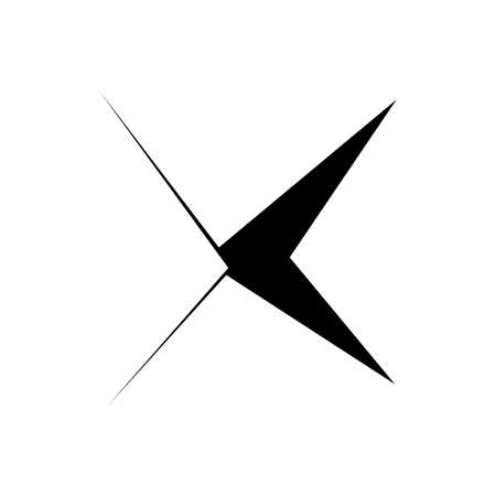 Edgy, geometric random amorph, amorphous shape, element vector - Stock vector illustration, Graphics clip artのイラスト素材