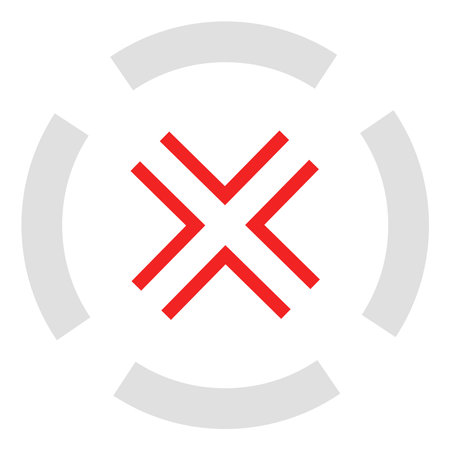 Cross-hair, reticent, target mark icon illustration, Clip art graphicsのイラスト素材