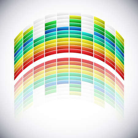 Soundwave, EQ, Equalizer graphics for musical, audio, sound related works - Stock vector illustration, Graphics clip artのイラスト素材