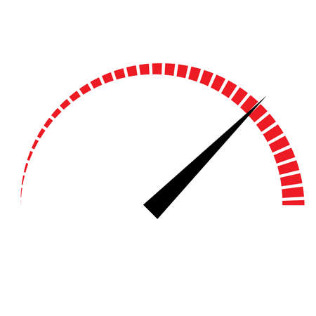 Guage, meter, level indicator icon. Calibration, benchmark, measure chart, graph concept illustration - Stock vector illustration, Clip art graphicsのイラスト素材