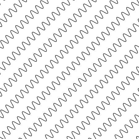 Wavy, waving, Criss-cross, zig-zag Lines Seamless Pattern, background Vector Illustration - Stock vector illustration, Clip art graphicsのイラスト素材