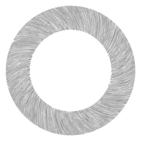 Cyclical circle, helix, volute element. Concentric shape with rotation, centrifuge and gyration effect. Twist, swirl and twirl vector illustration - Stock vector illustration, Clip art graphicsのイラスト素材