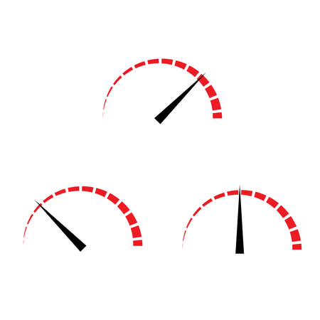 Guage, meter, level indicator icon. Calibration, benchmark, measure chart, graph concept illustration - Stock vector illustration, Clip art graphicsのイラスト素材