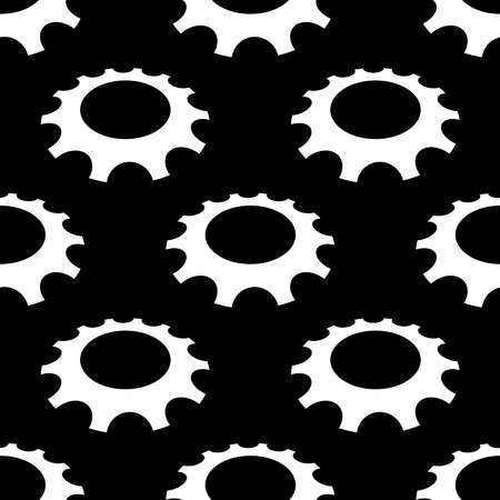 Gear, cogwheel, gearwheel seamlessly repeatable pattern, background for repair, maintenance, setup, engineering conceptsのイラスト素材