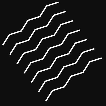 Wavy zig-zag criss cross diagonal oblique lines geometric illustration - Stock vector illustration, Clip-art graphicsのイラスト素材