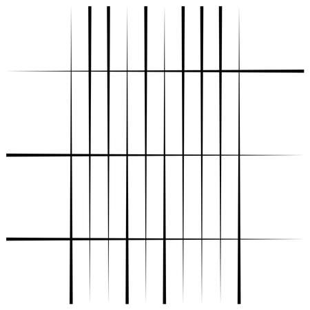 Abstract grid, mesh, lattice, grating geometric element. Intersecting, criss-cross lines illustraitonのイラスト素材
