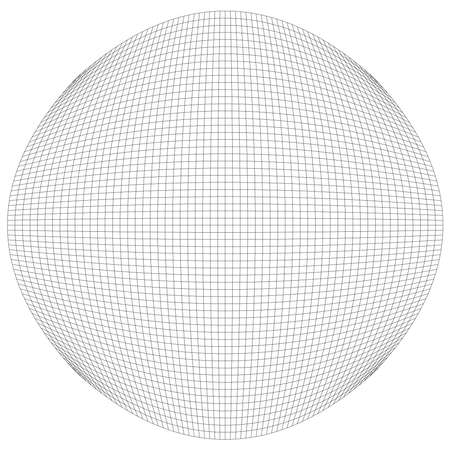 Grid, mesh with deform, distort effect. Abstract vector element - Stock vector illustration, Graphics clip artのイラスト素材