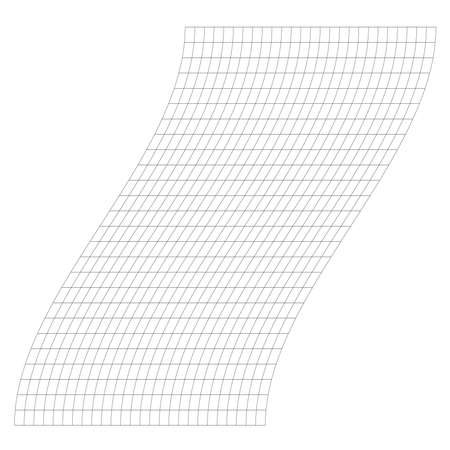 Grid, mesh with deform, distort effect. Abstract vector element - Stock vector illustration, Graphics clip artのイラスト素材