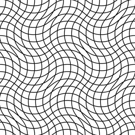 Tangled Interlace, Intertwine and interlocked Lines vector Geometric Background pattern, texture - Stock vector illustration, Clip Art graphicsのイラスト素材