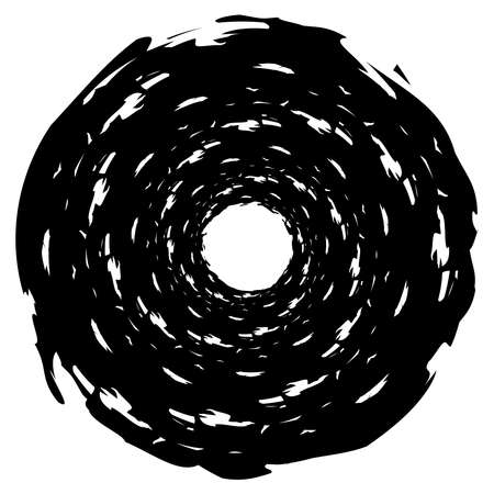 Grungy paint, ink stain circle - Stock vector illustration, Graphics, clip artのイラスト素材