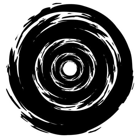Grungy paint, ink stain circle - Stock vector illustration, Graphics, clip artのイラスト素材