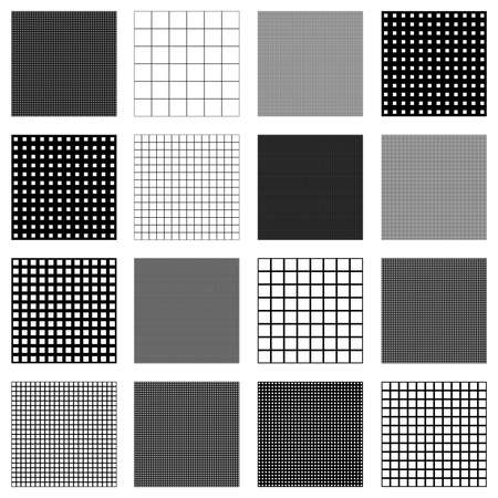 Abstract lines, grid, mesh stripes seamless, repeatable geometric pattern, texture - stock vector illustration, clip-art graphicsのイラスト素材