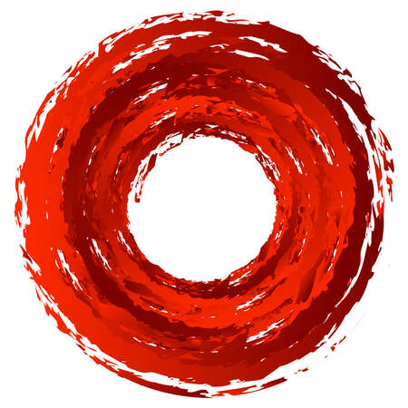 Grungy paint, ink stain circle - Stock vector illustration, Graphics, clip artのイラスト素材