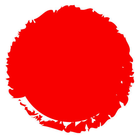 Grungy circle blob, blotch vector - Stock vector illustration, Clip art graphicsのイラスト素材