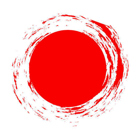 Grungy circle blob, blotch vector - Stock vector illustration, Clip art graphicsのイラスト素材