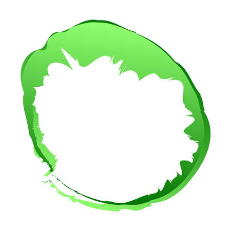 Color gradient grungy, grunge circle contour. Abstract textured oval, ellipse. Paint splatter, watercolor effect illustration. Inkblot, ink, stain effectのイラスト素材