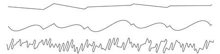 Wavy, zig-zag, criss-cross lines, stripe vector element - Stock vector illustration, Clip art...