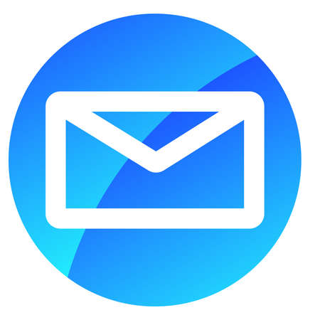 Letter, envelope, mail, email icon, symbol - stock vector illustration, clip-art graphicsのイラスト素材