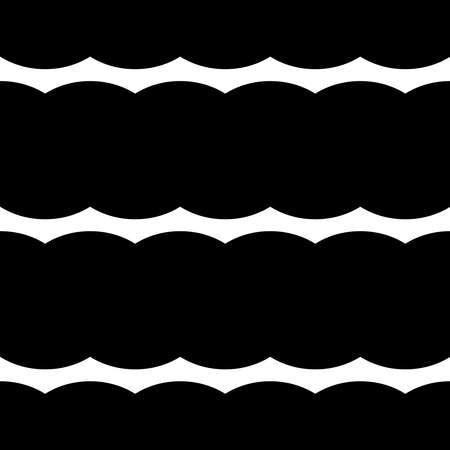 Wavy, waving, wave repeatable lines, stripes, streaks pattern - Stock vector illustration, Clip-art graphicsのイラスト素材
